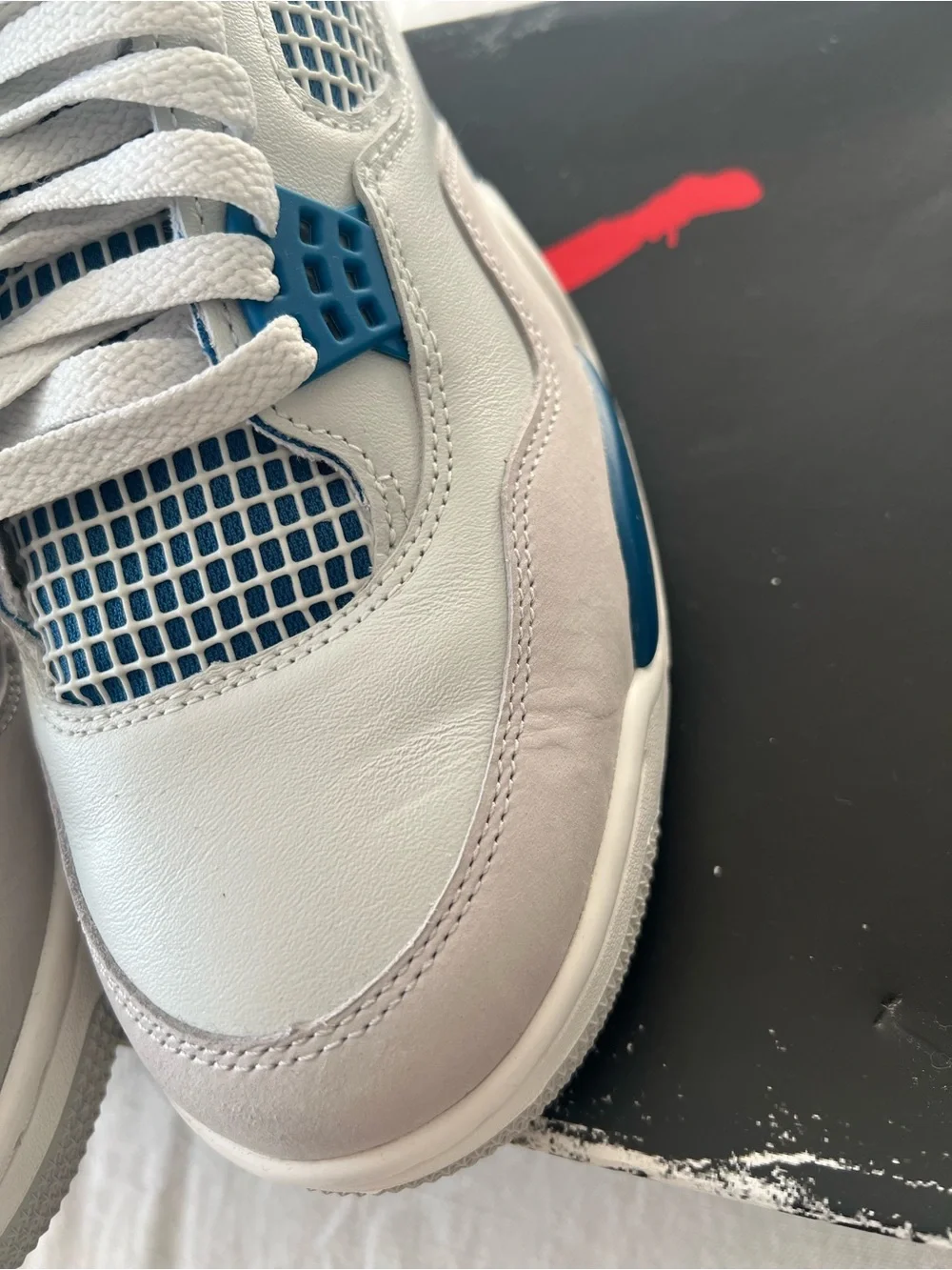 Jordan Retro 4 Sneakers military Blue